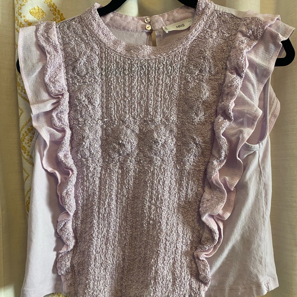 Mango Brand Semi-cropped top, worn once